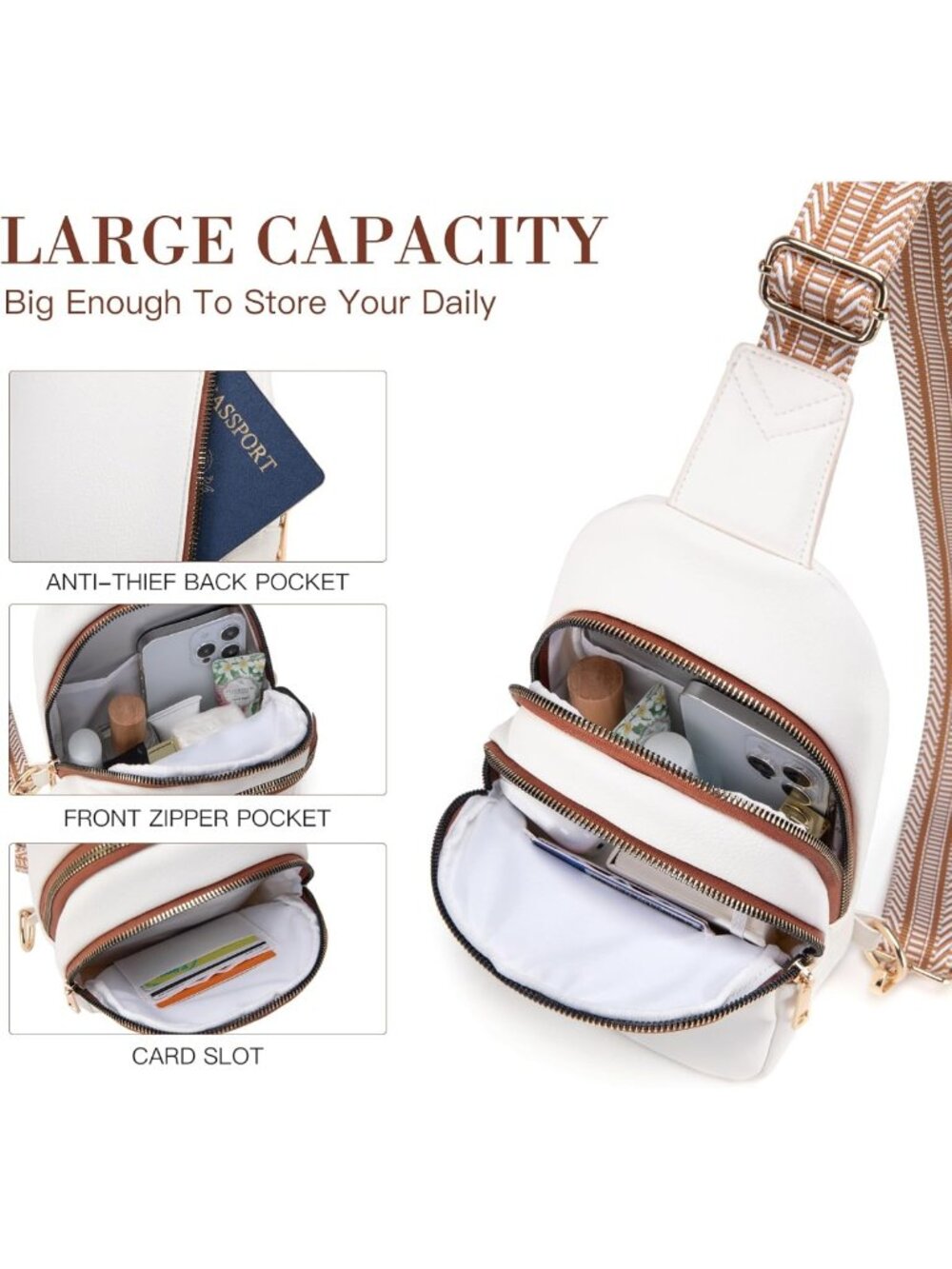 Stylish Personalized Crossbody Sling Bag for Women - Perfect Gift for Mom & Wife - Picture 5 of 6